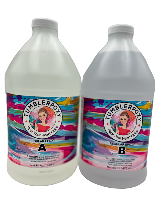 The Original Tumblerpoxy (REGULAR EPOXY) 1-GALLON KIT